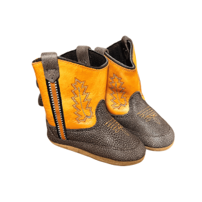 Old West Baby's Poppets | Orange | Brown/Orange