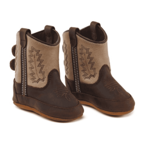 Old West Baby's Poppets | Cole | Brown Foot w/Taupe Wipe Out Shaft