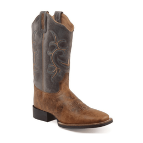 Old West Womens Boots | Hillsboro | Brown w/Vintage Denim Blue