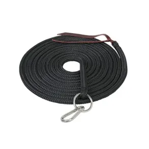 1/2X22'LUNGE LINE,RING&SNAP,BK