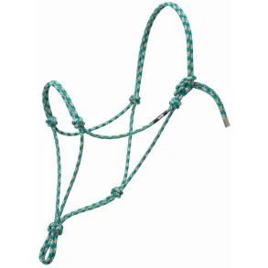 95 AV ROPE HALTER,TE/TAN/SV/WH