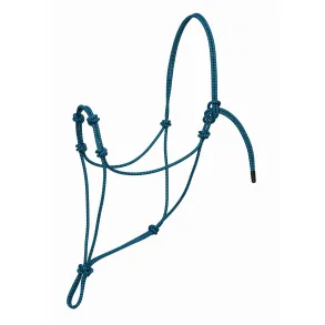 AV FOUR KNOT ROPE HALTER,BL/BK