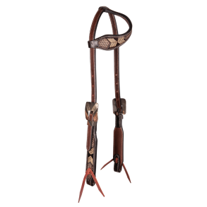 Prof. Choice | Chocolate Arrowhead Single Ear Headstall