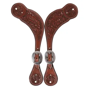 Prof. Choice | Oak Tooled Spur Straps | Men's Pecos