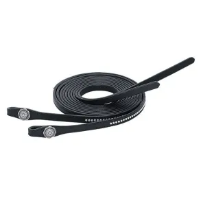 Weaver | Back in Black Split Reins | Black