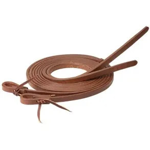 Working Tack Extra Heavy Harness Leather Split Reins w/ Pineapple Knots | 5/8