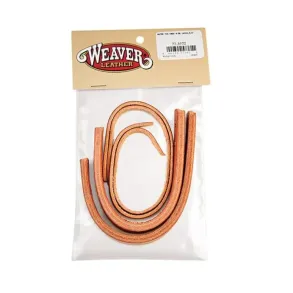 Weaver Water Tie Ends with Latigo Ties | Brown 5/8