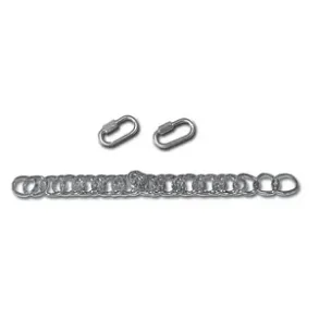 CURB CHAIN KIT FOR MYLER ENGLISH CHEEKS WITH HOOKS
