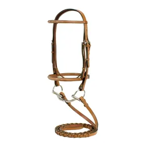 Silverleaf Fancy Raised Bridle with Matching Reins - Golden Oak