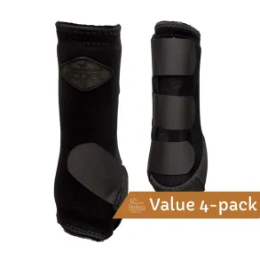 DELUXE 2XCool Sports Medicine Boots 4-pack | Black