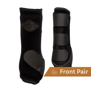 DELUXE 2XCool Sports Medicine Front Boots | Black