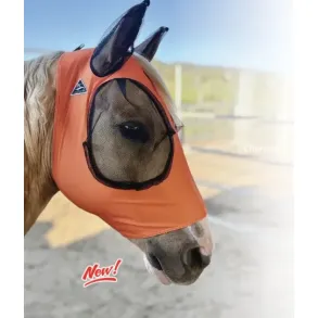 Comfort Fit Lycra Fly Mask w/ Forelock Opening | Orange
