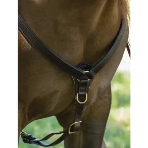 Circle Y | Classic Contoured 3-Piece Breast Collar | Black