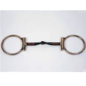 Western D-Ring Snaffle Bit w/ Sweet Iron Mouth Piece