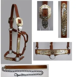 Premium Show Halter w/ Gold & Silver