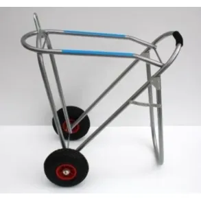 Sadel Caddy Aluminium med Gummihjul