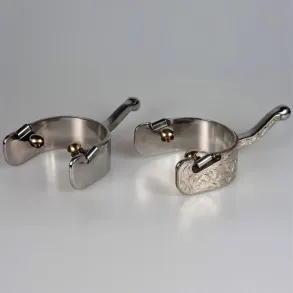Men�s Western Pleasure Spurs w. Ball | German Silver