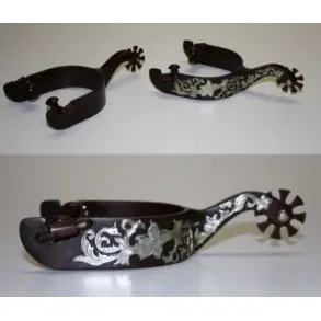 Show Spurs | Brown with Silver
