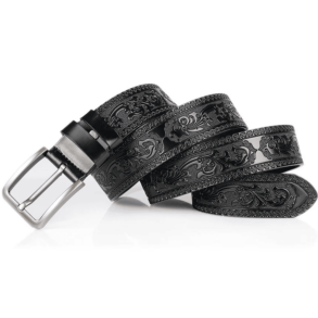 Flower Tooling Westernb�lte w/Buckle | Black