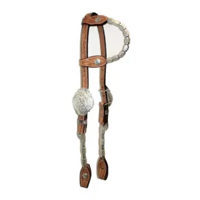 EE Tack One Ear Show Trense | Silver/Light Oil