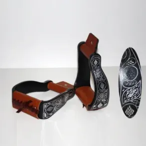 Western Show Stirrups | Black Aluminium
