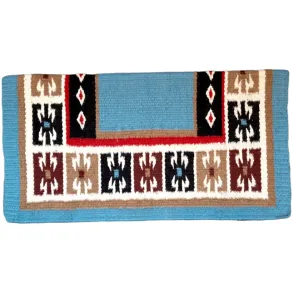 Show Blanket | New Zealand Wool | Cerulean Aztec