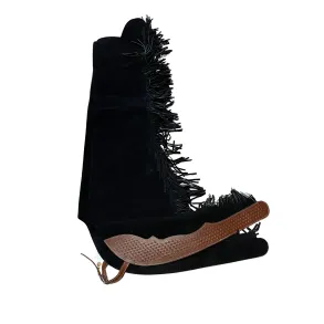 Western Ruskind Chaps med b�restykke - Black