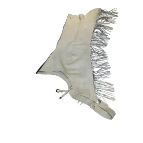 Western Ruskind Chaps med to conchos og s�lvsp�nder | Tan | Large