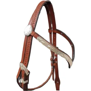 Western Show Trense m/ S�lv - Medium Oil - Browband