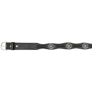 Palace B�lte med Texas Concho | Sort