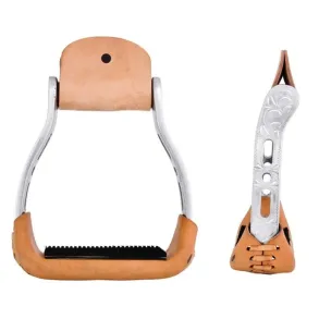 Metalab Aluminum Stirrups - Hand Engraved Racing