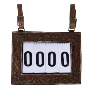 Tooled Number Holder | Chocolate