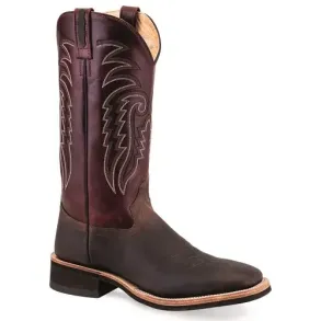 Old West Mens Boots - Calico - Bordeaux