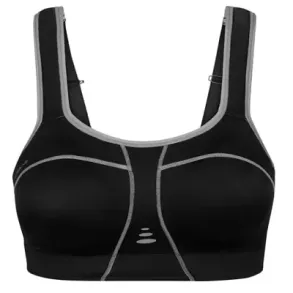 PureLime Padded Athletic Bra - Black/Cool Grey