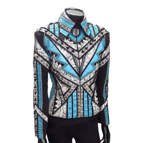 LC Collection Showjakke | Cyan/Silver | Small