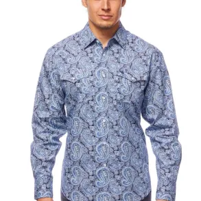 Rodeo Clothing Men's Shirt - Mr. Paisley Yale