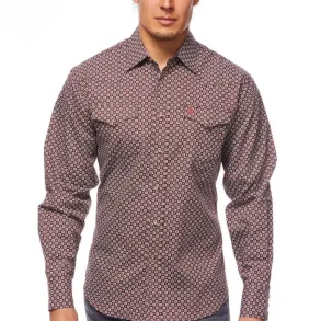 Rodeo Clothing Men's Shirt - Dashing Bordeaux