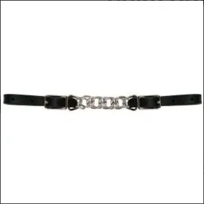 Reinsman Flat link Curb Chain Biothan M�rkebrun