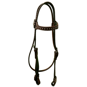 Raw Tack | Studded Browband Headstall with conchos