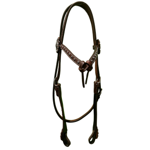 Raw Tack | Futurity Knot and Dots | Browband Headstall