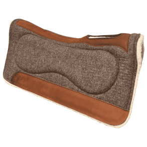 Raw Tack | Western Wool Felt Comfort Pad | 100% Wool Fleece Bottom