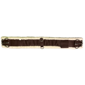 Raw Tack |�Western Wool Cinch | Chocolate