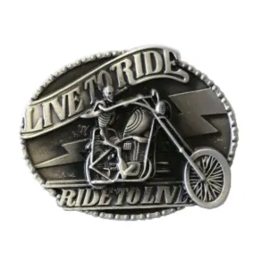 Belt Buckle - Live To Ride