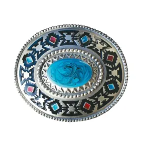 Belt Buckle - Pearl Heart