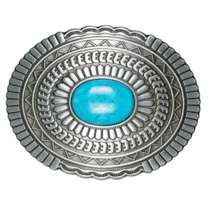 Belt Buckle - Turquoise Heart