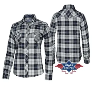 Stars & Stripes Ladies' Shirt - Pasadena Blue