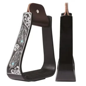 Prof. Choice | Turquiose Feather Stirrups