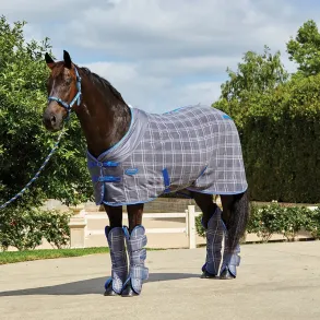 WeatherBeeta Fleece Cooler - Grey Plaid - 135 cm