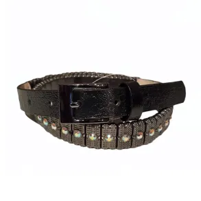 Wildfire Smalt Black Link B�lte med AB Swarovski krystaller - 30