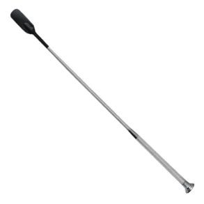 Woof Wear | Gel Fusion Riding Whip | Brushed Steel | 60 cm